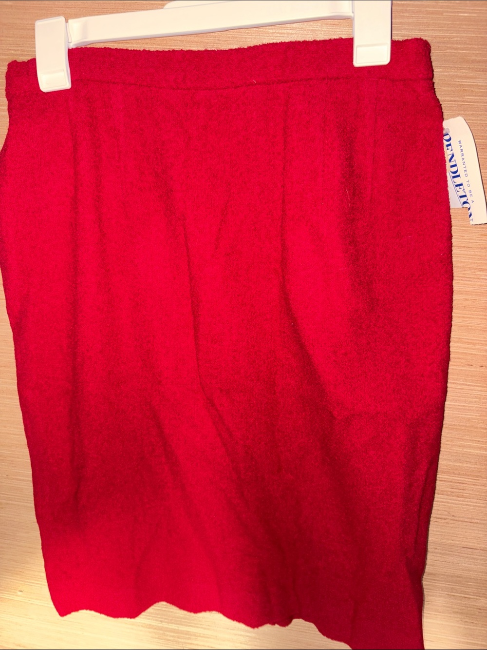 Pendleton Bright Red Pencil Skirt